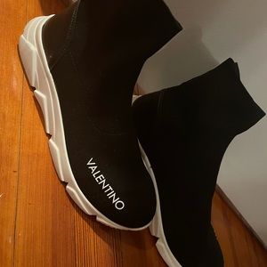 Womens Valentino space sock sneaker
